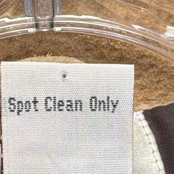 The Quacker Factory Safari Suede Leather Coat Brown Lined Zip Women's Size S - Picture 5 of 10